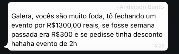 1300 Reais Sem Desconto